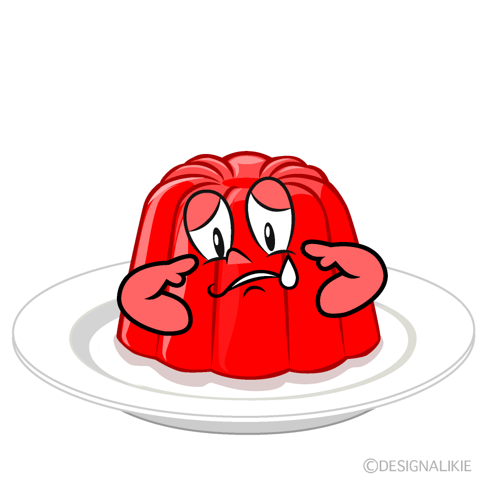 Sad Jelly Cartoon Character Image