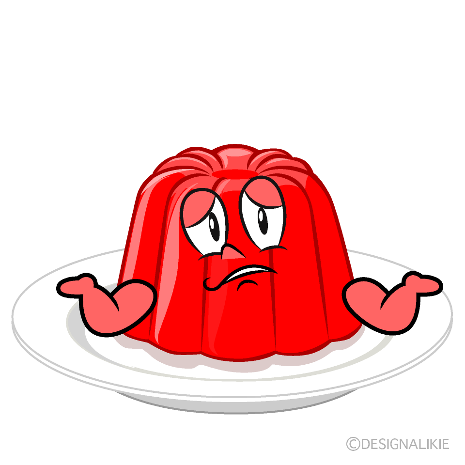 Troubled Jelly Cartoon Character Image