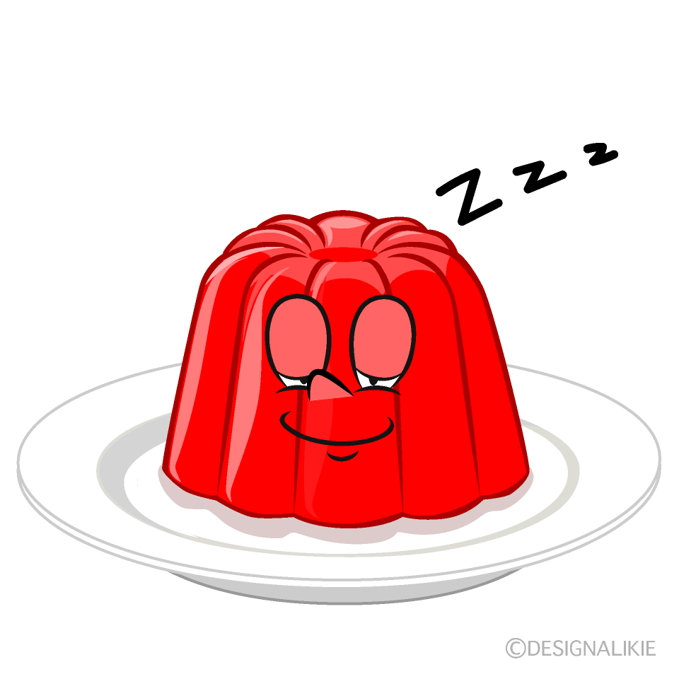 Sleeping Jelly Cartoon Character Image