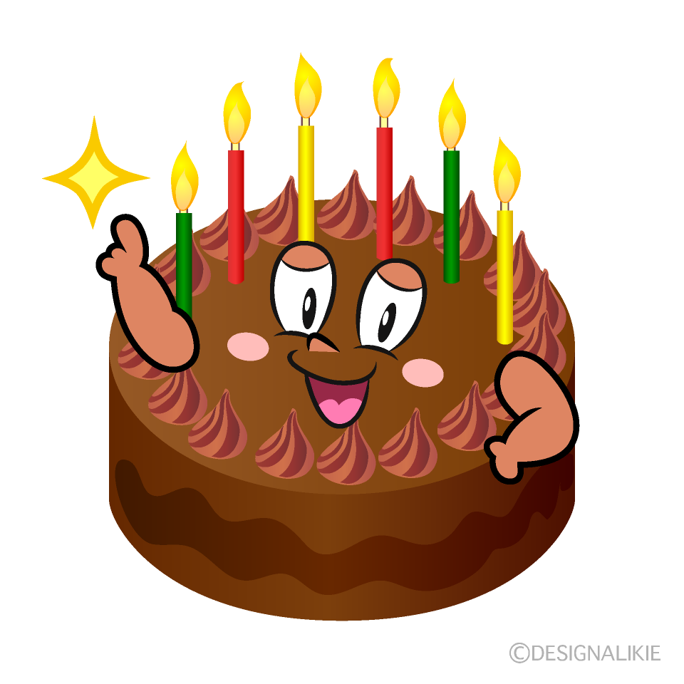 Posing Cake Cartoon Character Image