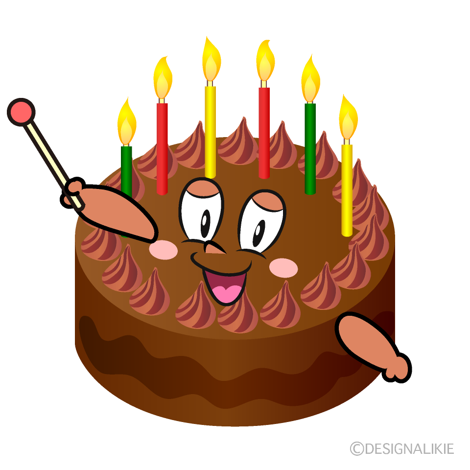 Speaking Cake Cartoon Character Image