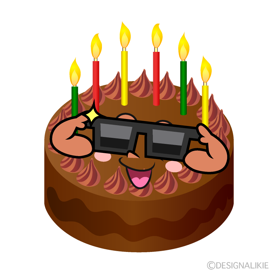 Cool Cake Cartoon Character Image