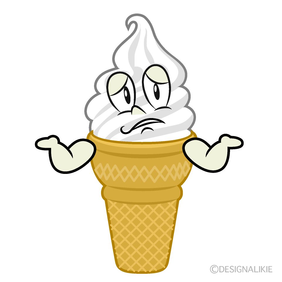 Troubled Soft Serve Cartoon Character Image