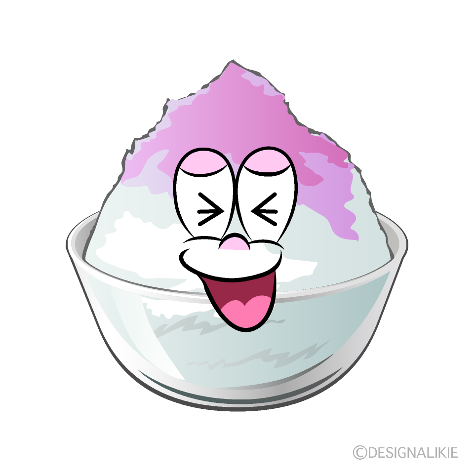 Laughing Shaved Ice Cartoon Character Image