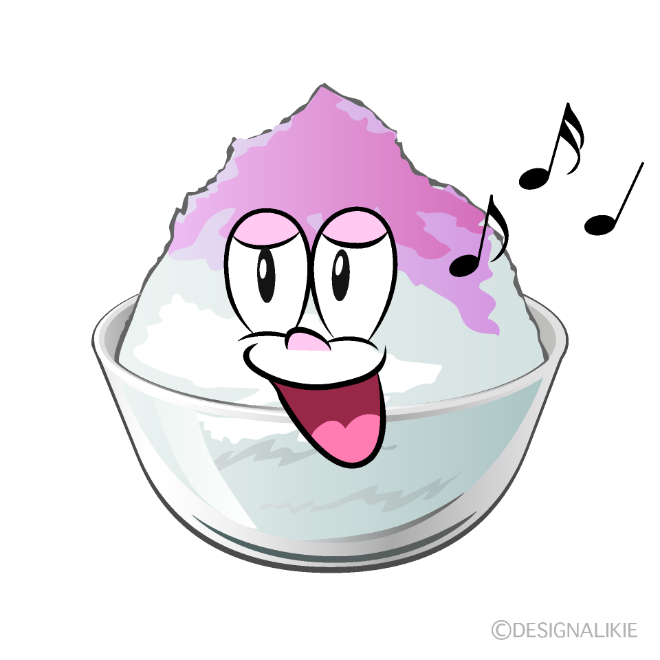 Singing Shaved Ice Cartoon Character Image