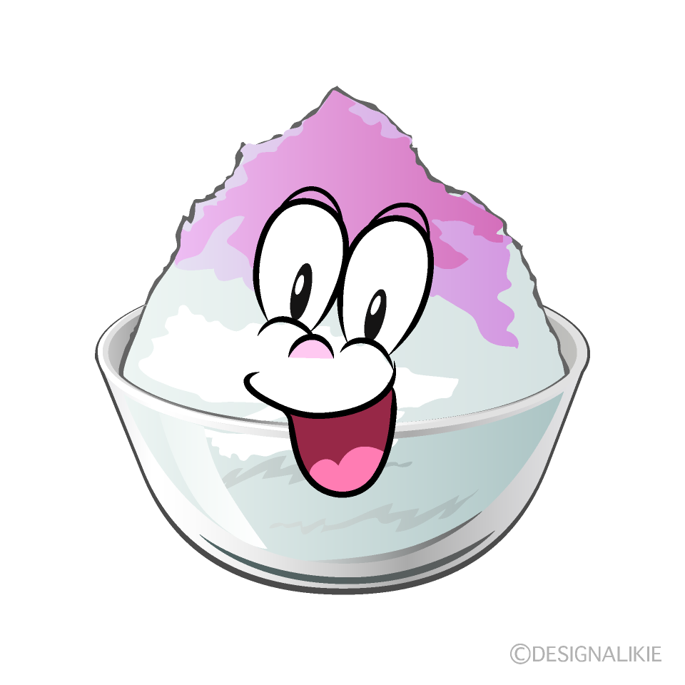 Surprising Shaved Ice Cartoon Character Image