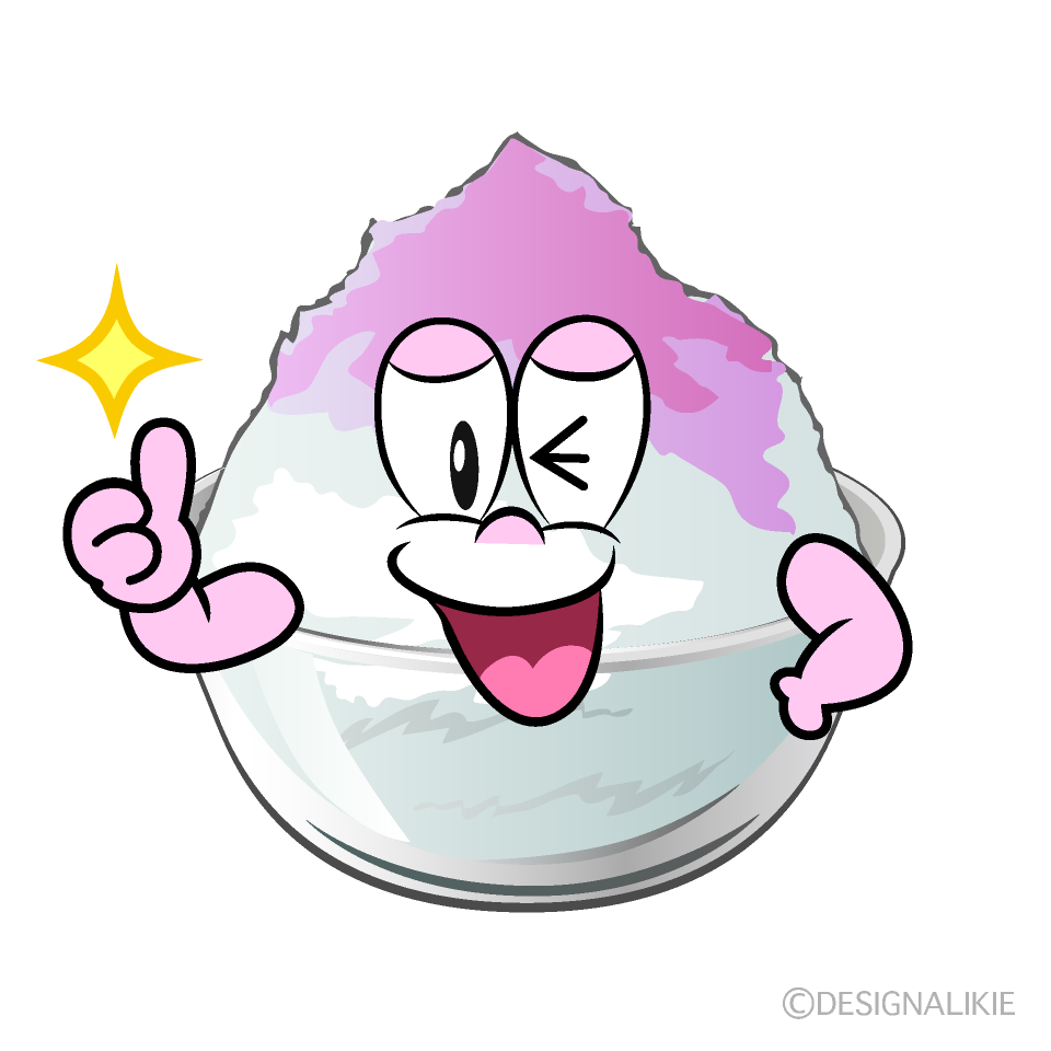 Thumbs up Shaved Ice Cartoon Character Image