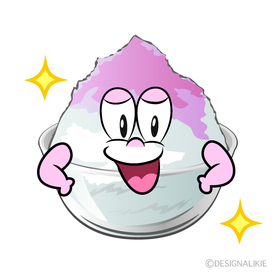 Glitter Shaved Ice Cartoon Character Image