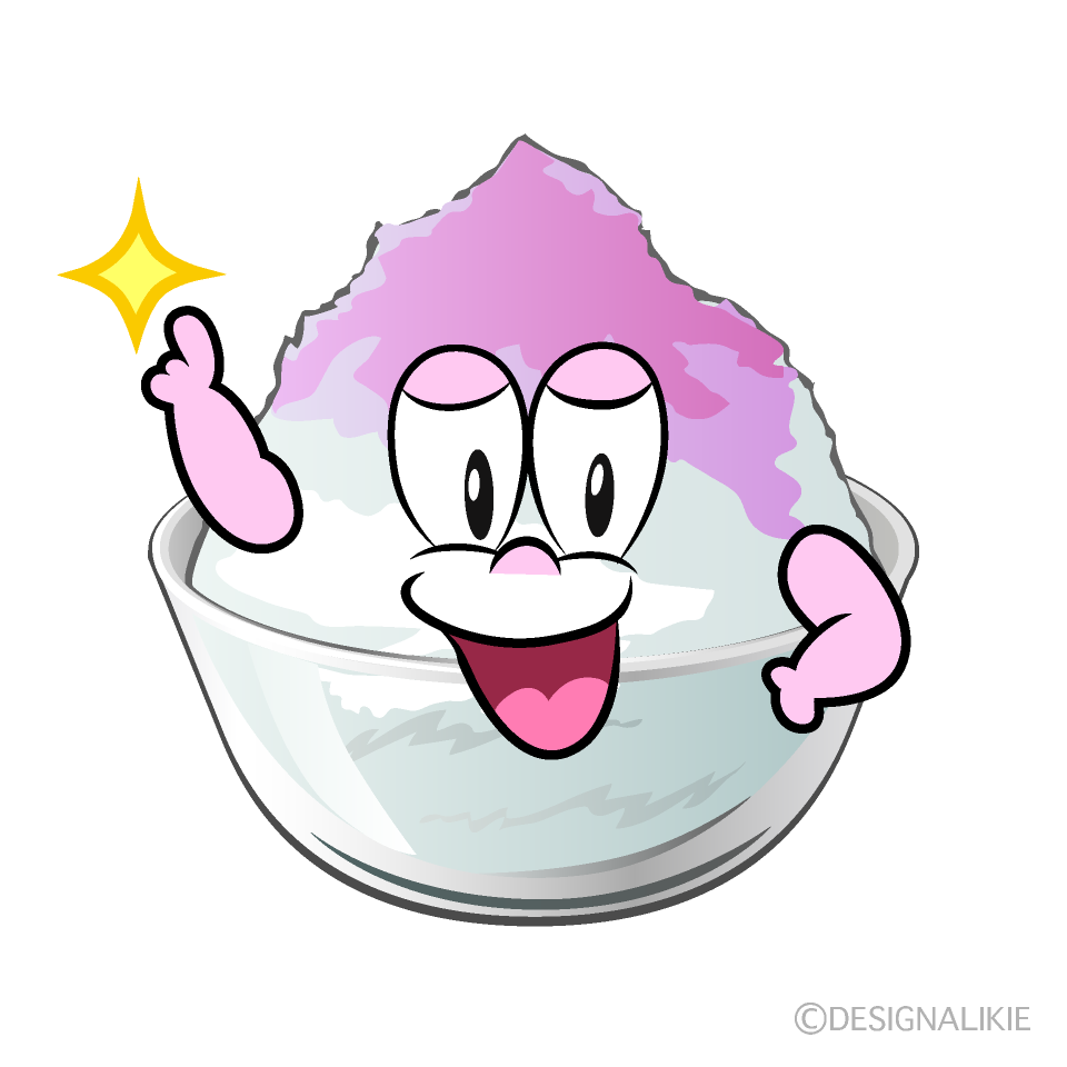 Posing Shaved Ice Cartoon Character Image