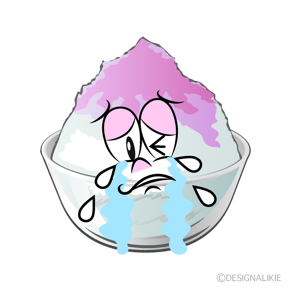 Crying Shaved Ice Cartoon Character Image