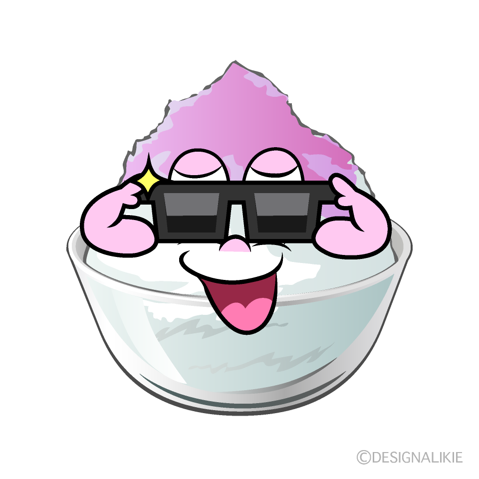 Cool Shaved Ice Cartoon Character Image