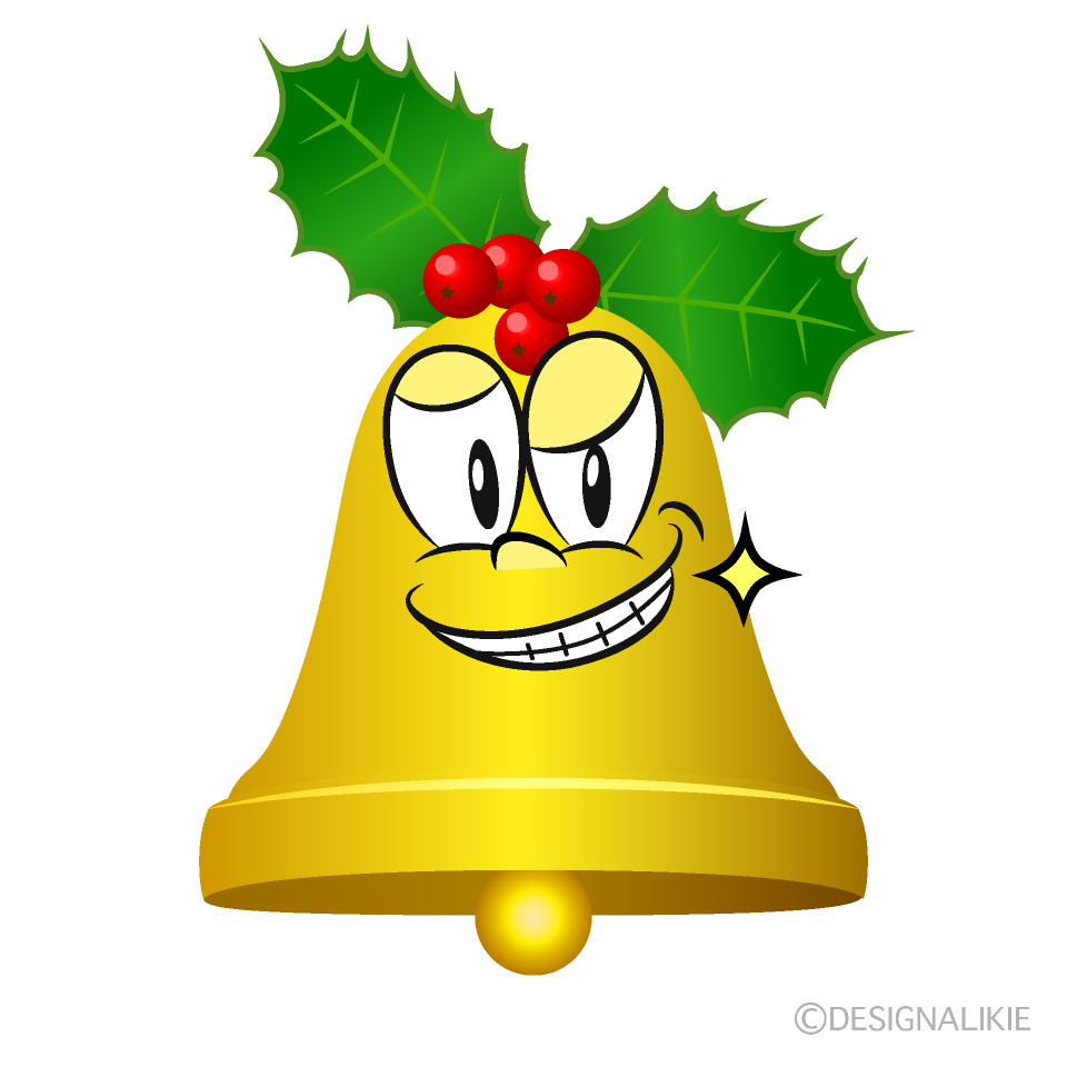 Grinning Bell Cartoon Character Image