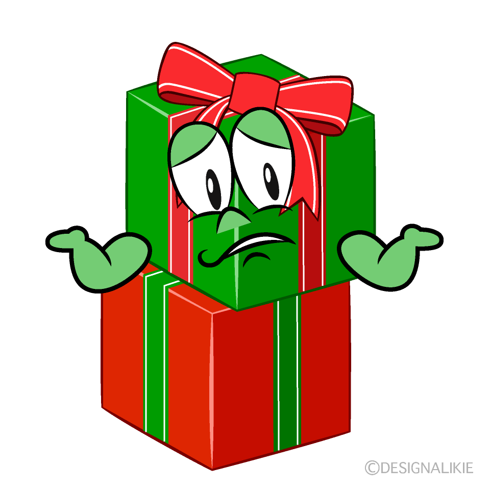 Troubled Present Cartoon Character Image