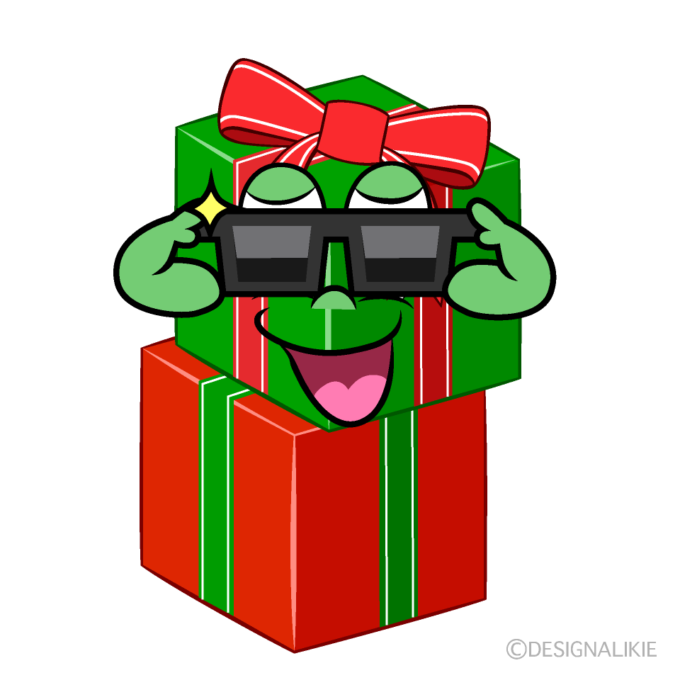 Cool Present Cartoon Character Image