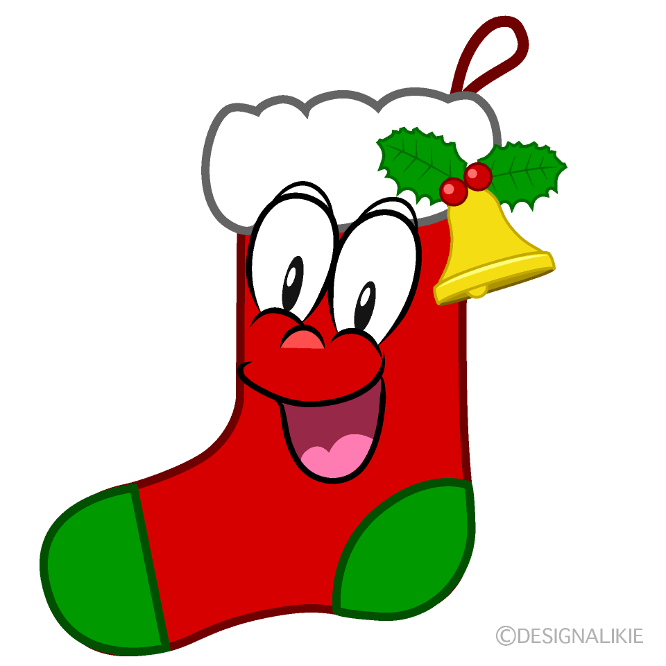 Surprising Christmas Stocking Cartoon Character Image