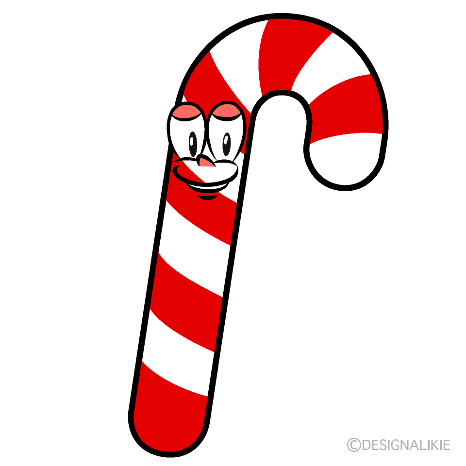 Candy Cane Cartoon Character Image