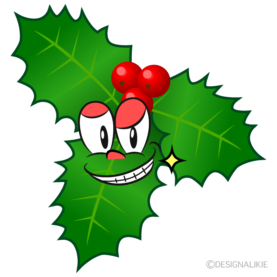 Grinning Holly Cartoon Character Image