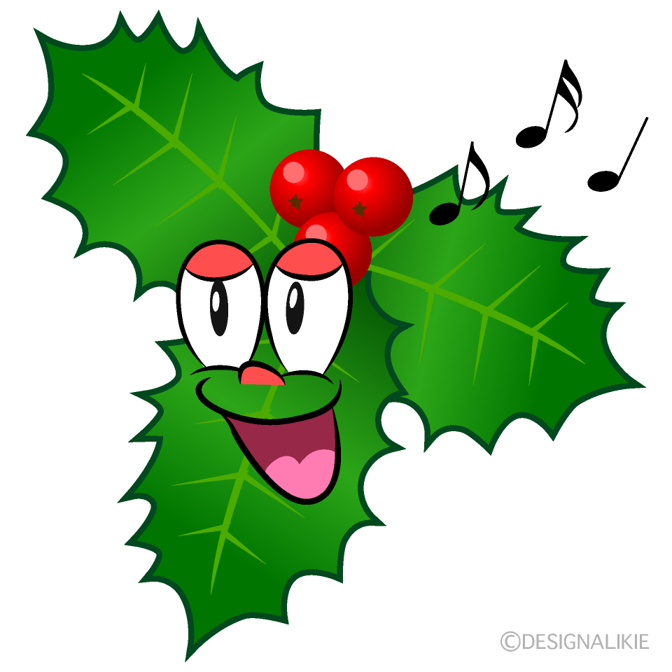 Singing Holly Cartoon Character Image