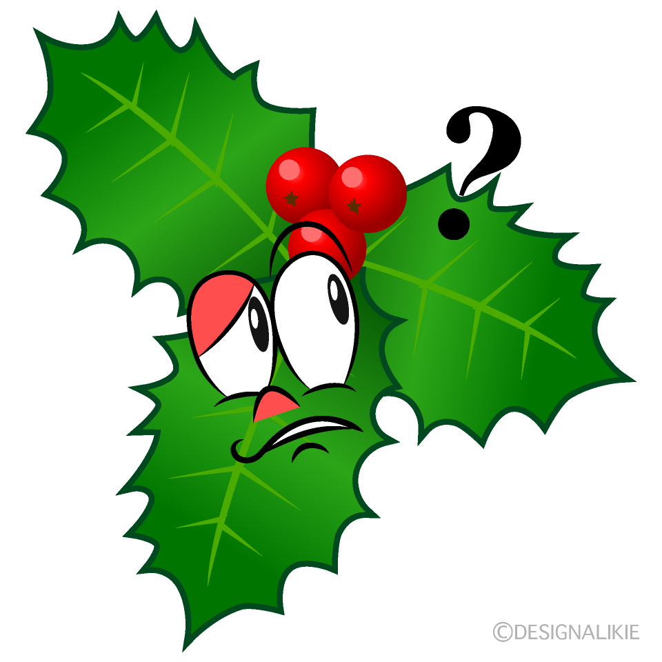 Thinking Holly Cartoon Character Image