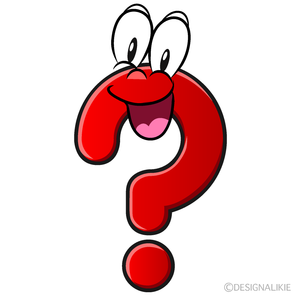 Surprising Question Mark Cartoon Character Image