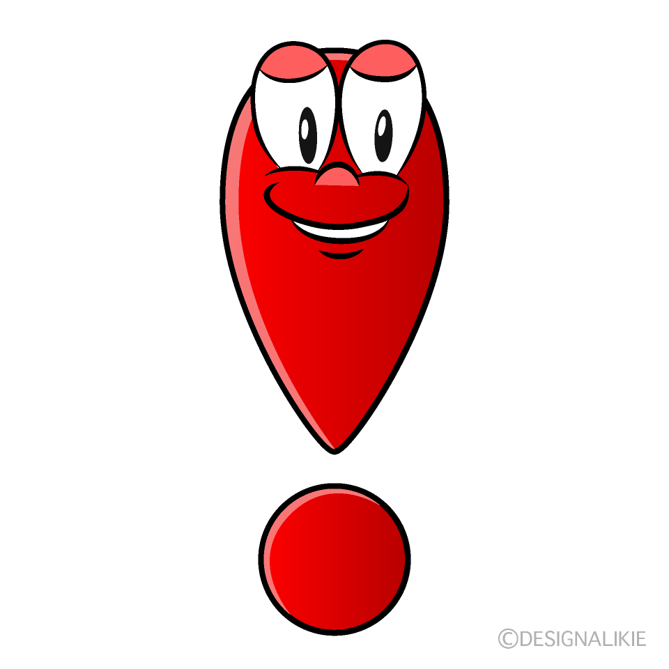 Exclamation Mark Cartoon Character Image