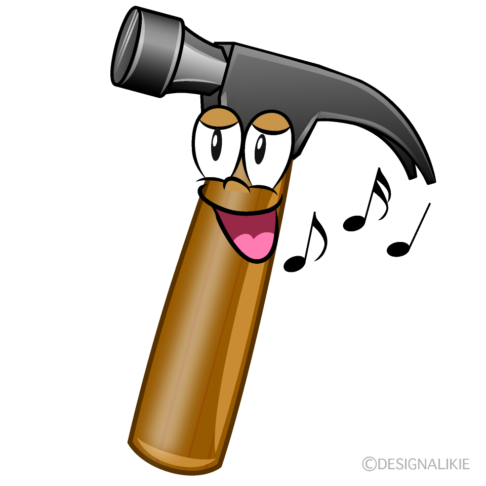 Singing Hammer Cartoon Character Image