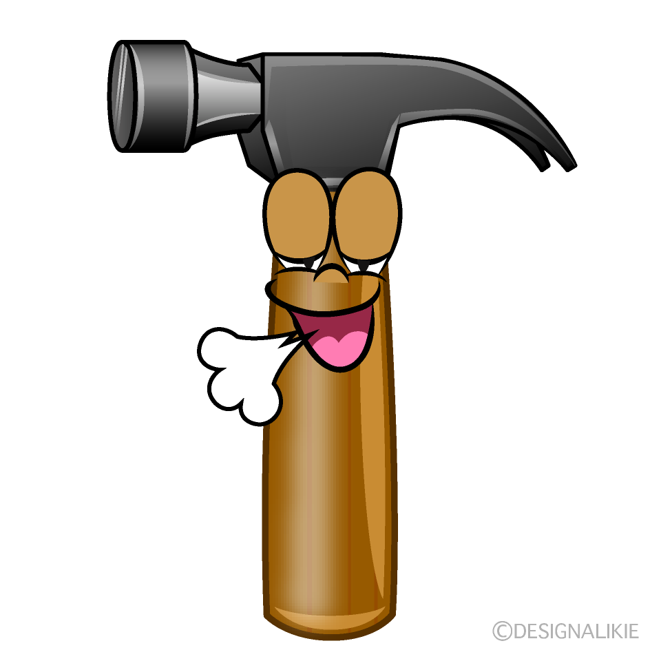 Relaxing Hammer Cartoon Character Image