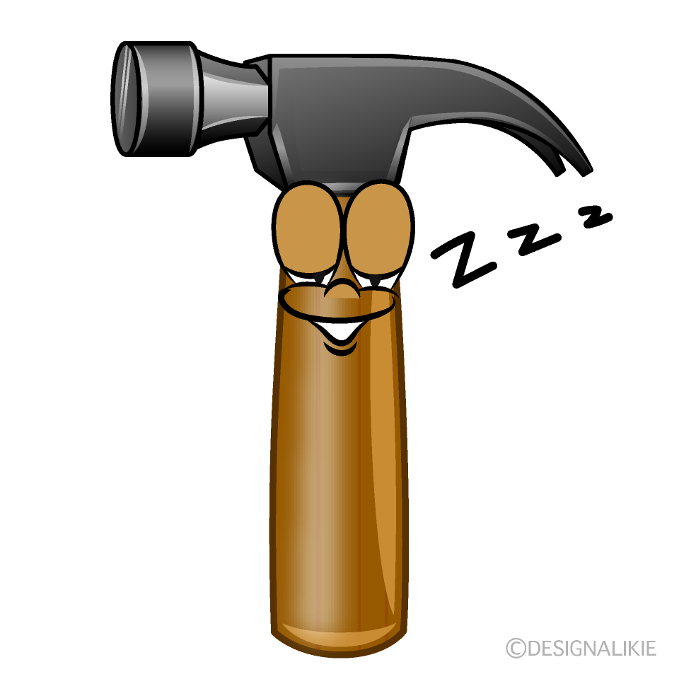 Sleeping Hammer Cartoon Character Image