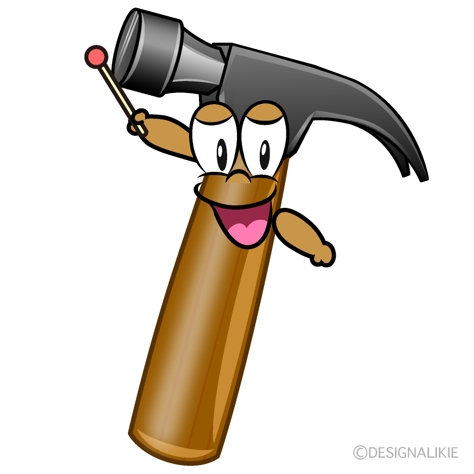 Speaking Hammer Cartoon Character Image