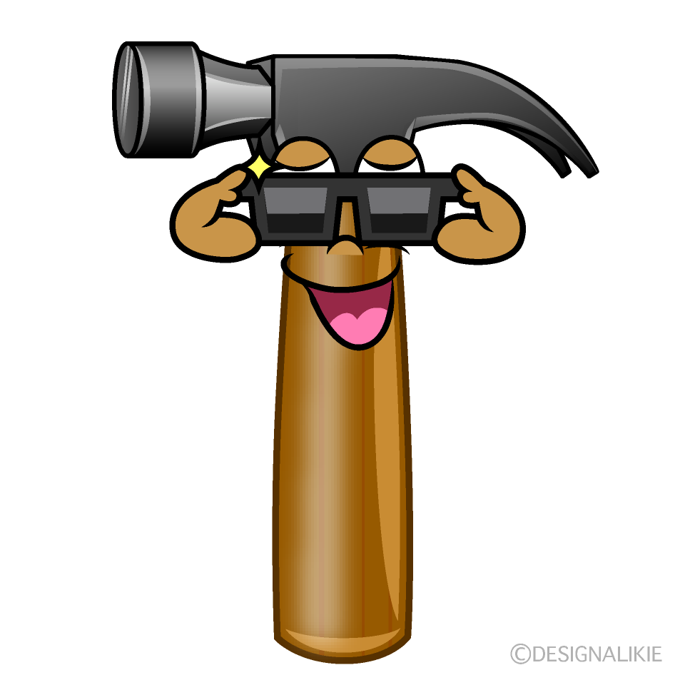 Cool Hammer Cartoon Character Image