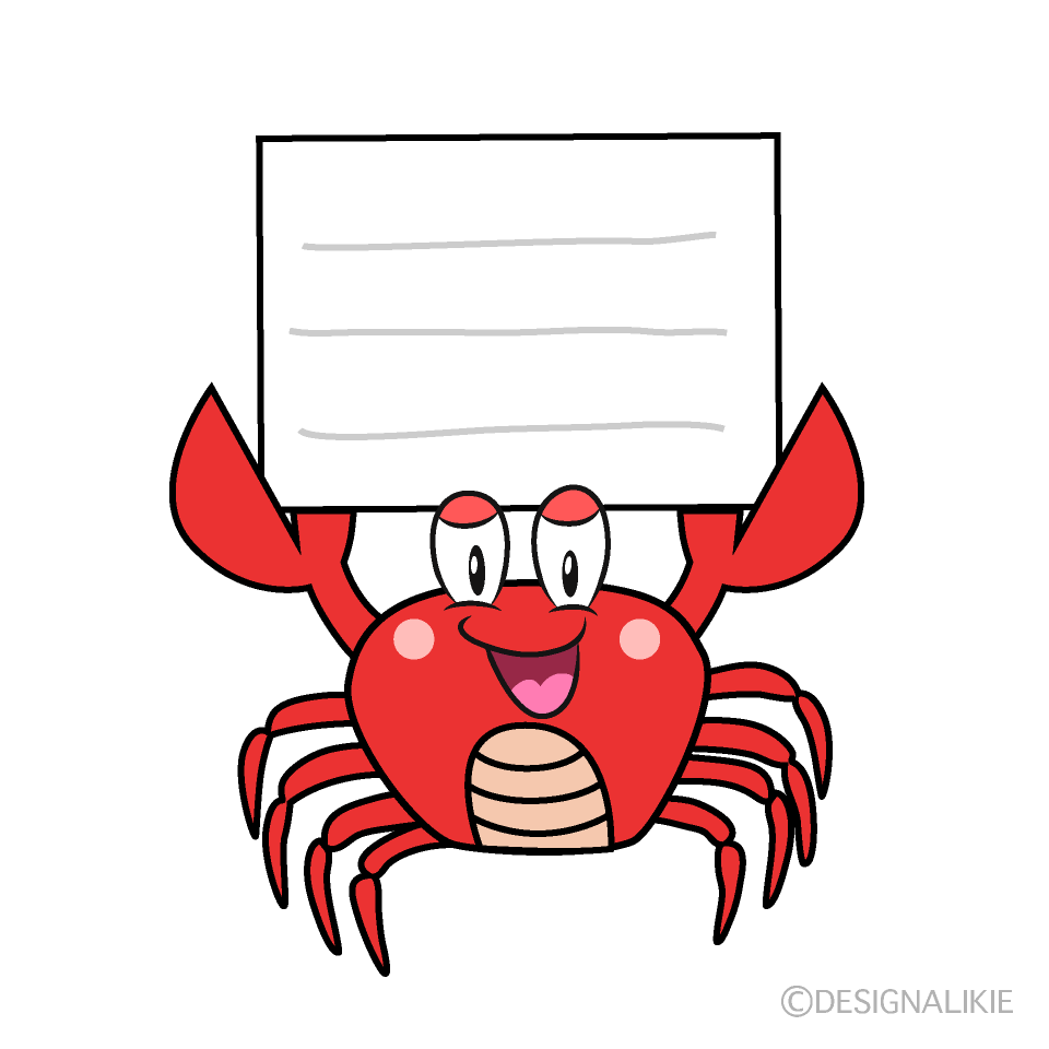 Crab with Board