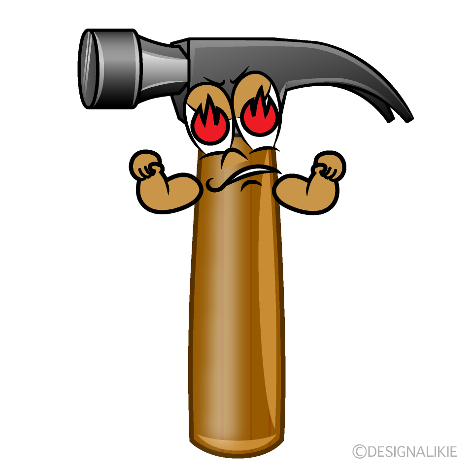 Enthusiasm Hammer Cartoon Character Image