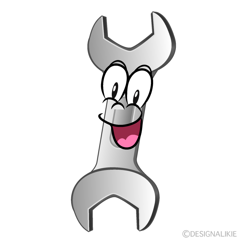 Surprising Spanner Cartoon Character Image