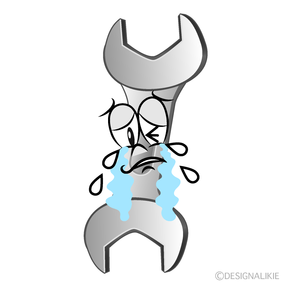 Crying Spanner Cartoon Character Image