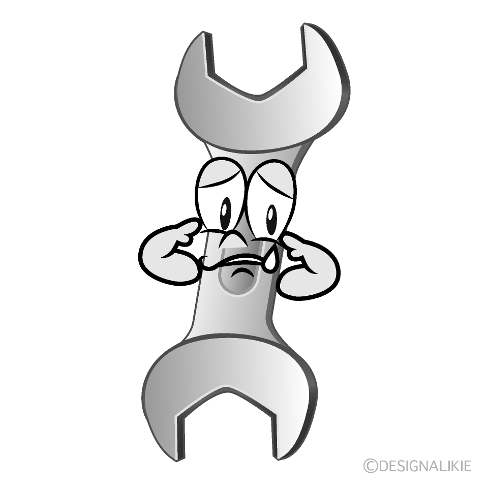 Sad Spanner Cartoon Character Image