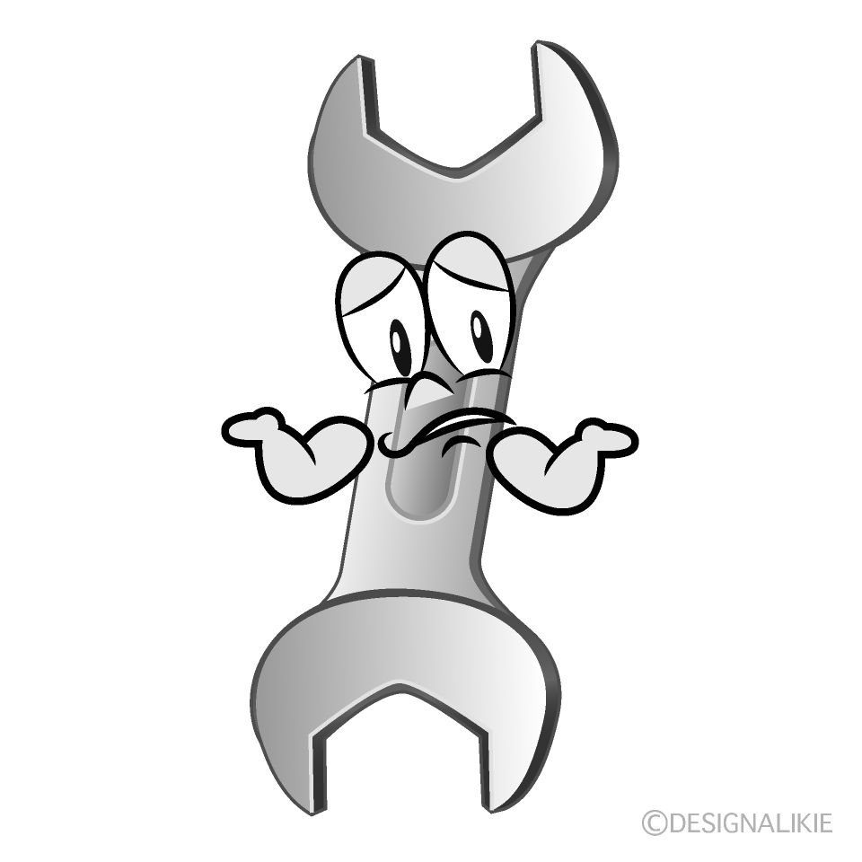 Troubled Spanner Cartoon Character Image