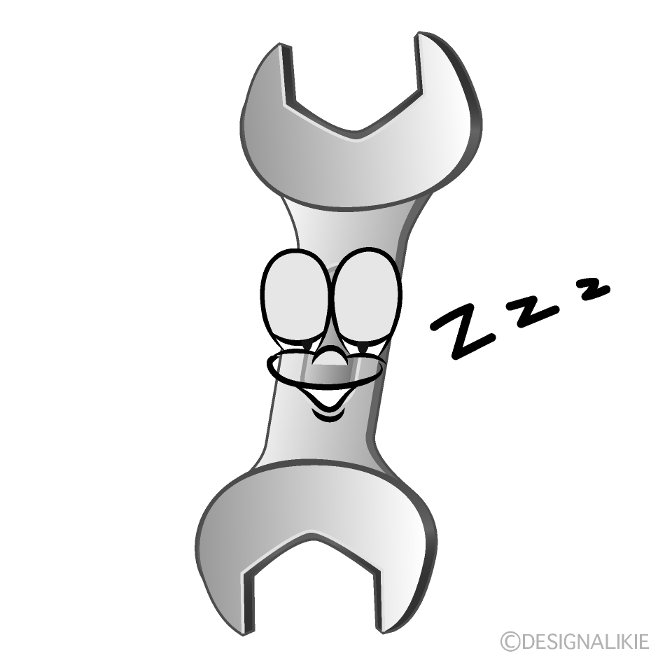 Sleeping Spanner Cartoon Character Image