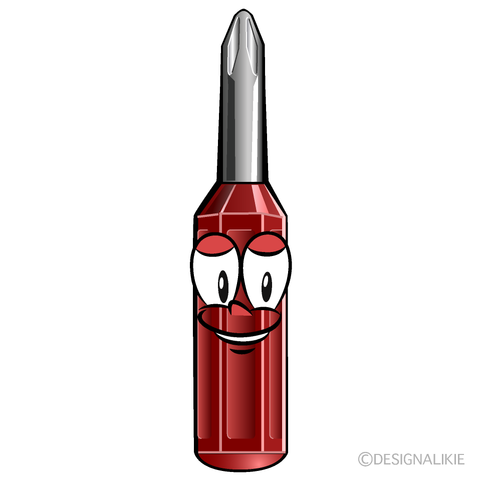 Screw Driver Cartoon Character Image