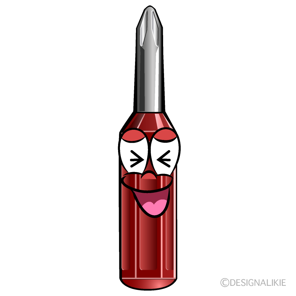 Laughing Screw Driver Cartoon Character Image