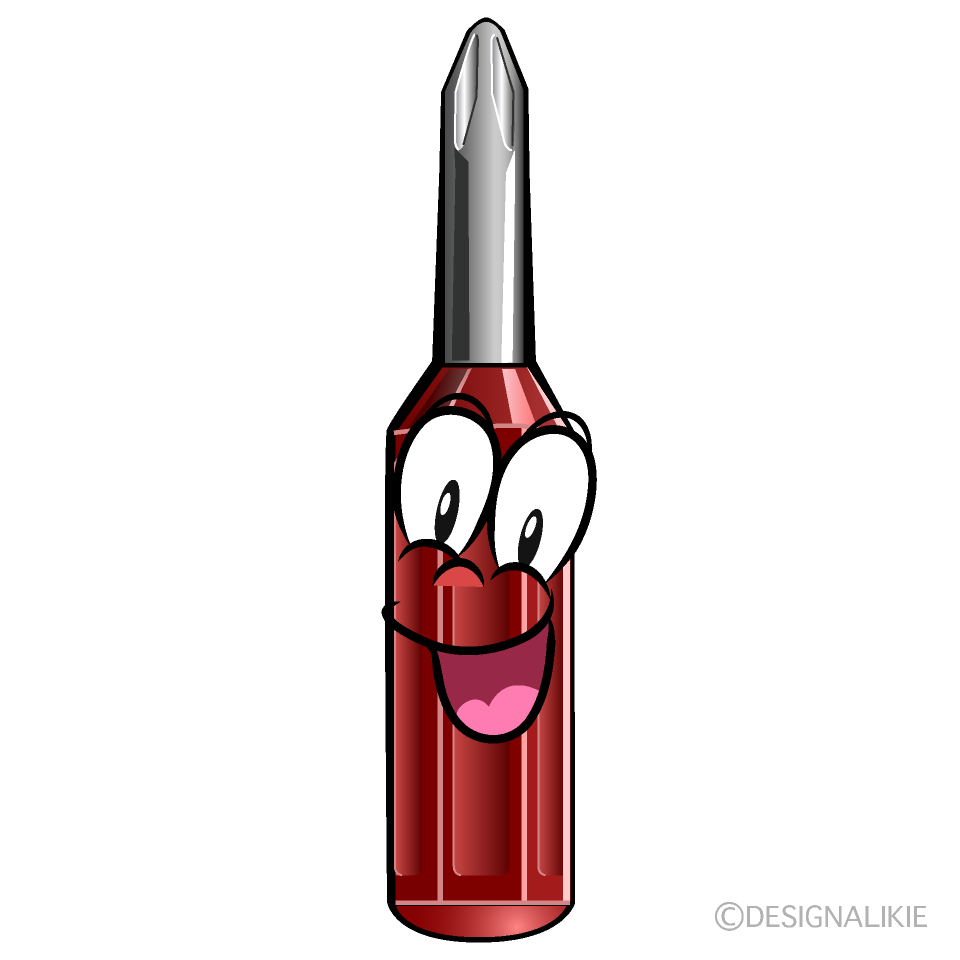 Surprising Screw Driver Cartoon Character Image