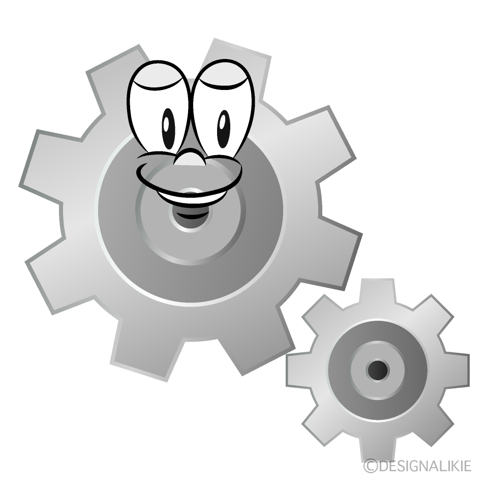 Gear Cartoon Character Image