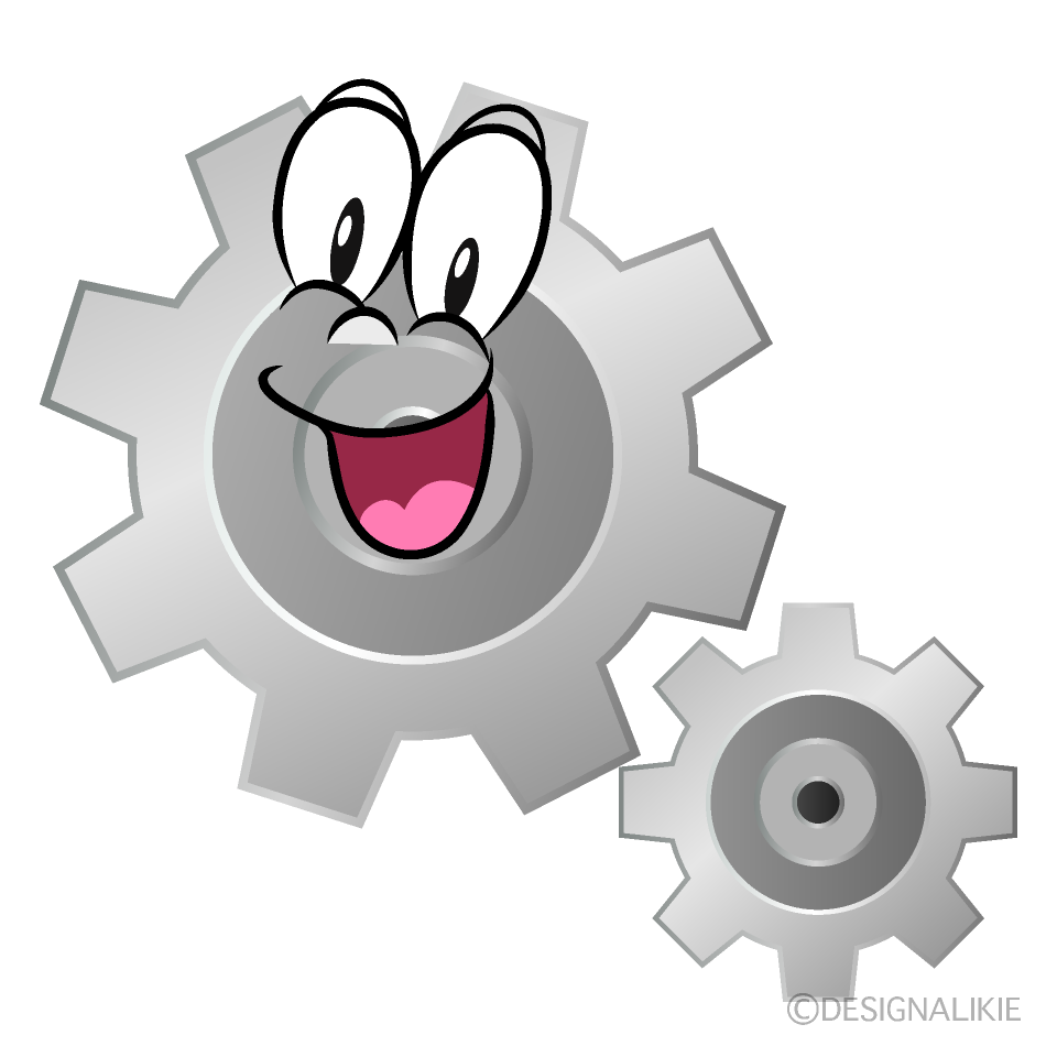 Surprising Gear Cartoon Character Image