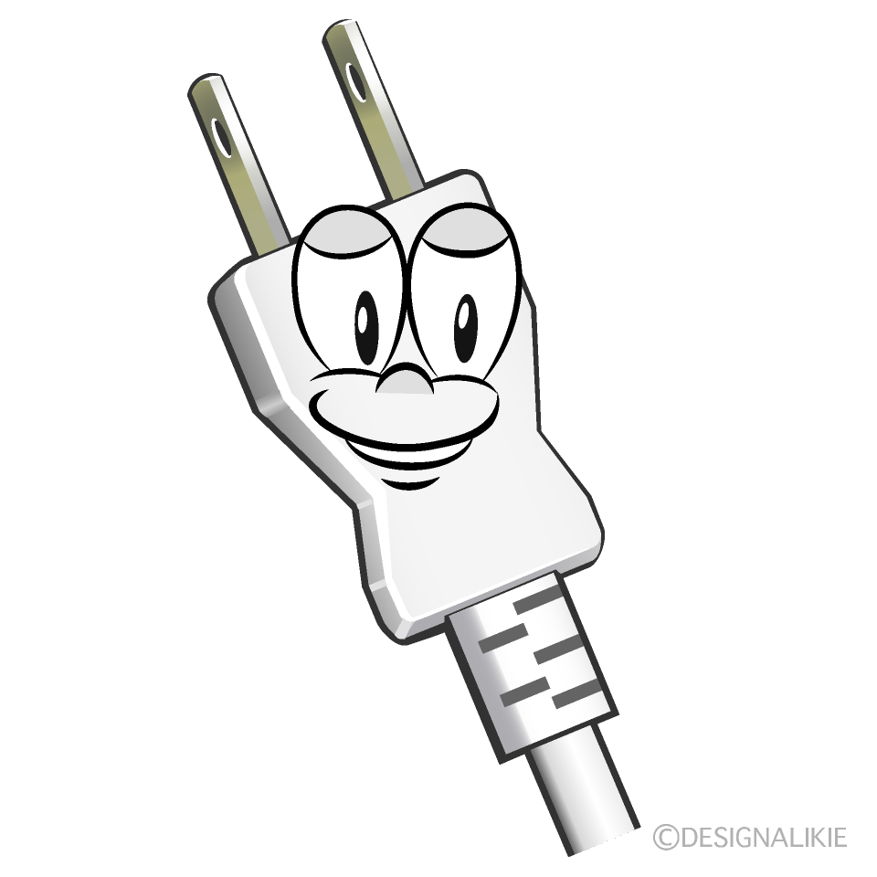 Power Plug Cartoon Character Image