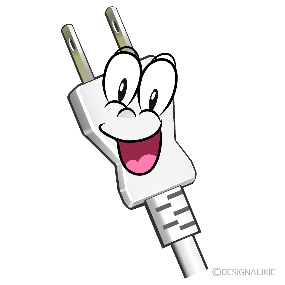 Surprising Power Plug Cartoon Character Image