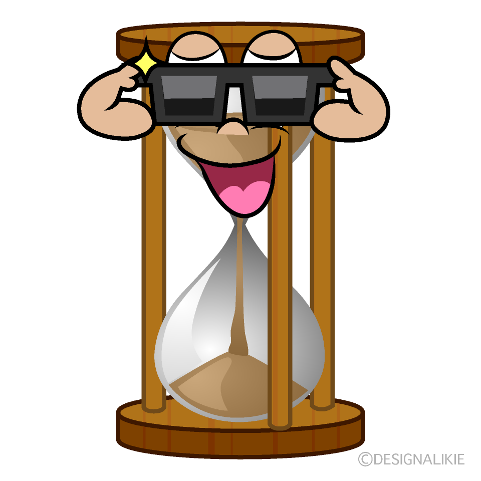 Cool Hourglass Cartoon Character Image