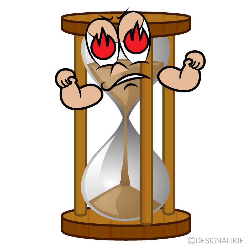 Enthusiasm Hourglass Cartoon Character Image