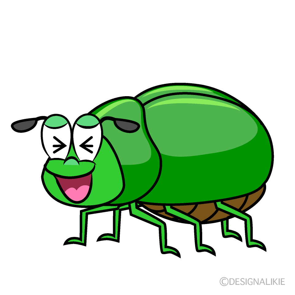 Laughing Beetle Cartoon Character Image