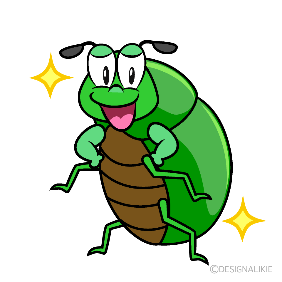 Glitter Beetle Cartoon Character Image