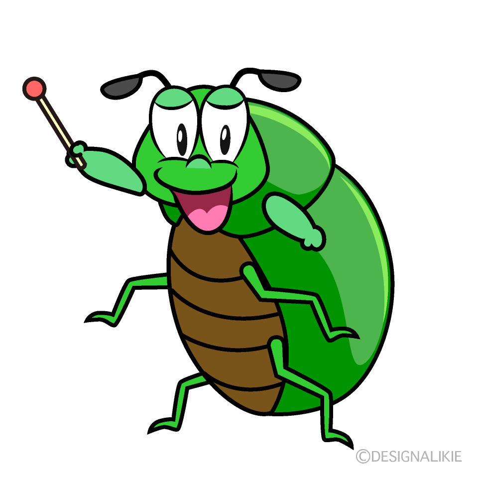 Speaking Beetle Cartoon Character Image