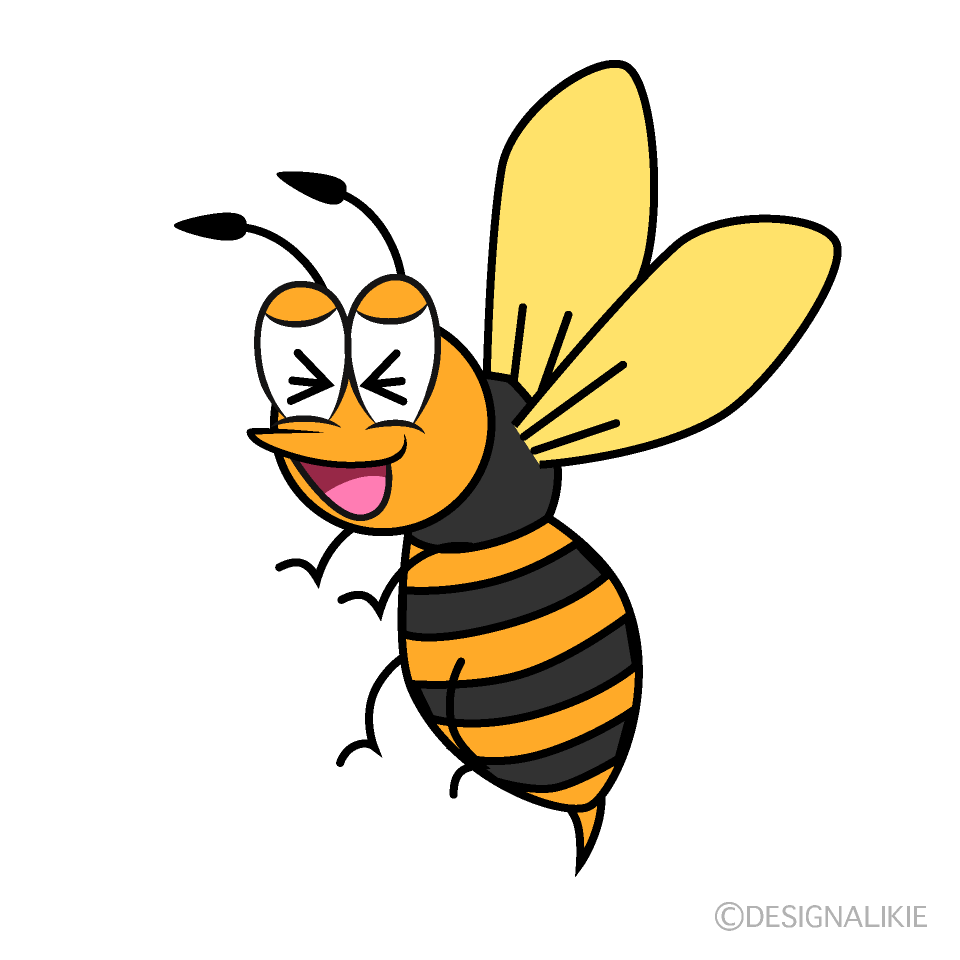 Laughing Hornet Cartoon Character Image